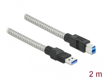 Delock USB-B 2.0m metalowy