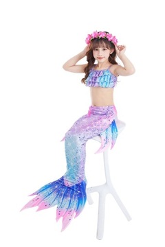 13в1 ХВОСТ РУСАЛОЧКИ КУПАЛЬНИК РУСАЛОЧКИ КОМПЛЕКТ КОСТЮМОВ РУСАЛКИ Z3 размер 116