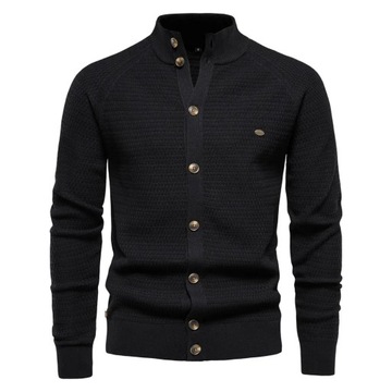 Men's Knitted Sweater Cardigan Cotton High Quality