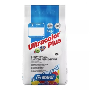 Biały 100 5kg Fuga elastyczna Mapei Ultracolor