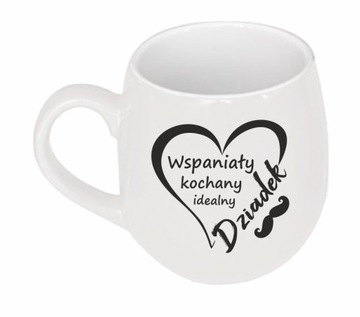 Kubek Beczułka Wspaniały Dziadek, Prezent na Święta dla Dziadka Taty
