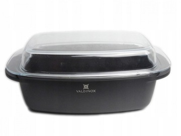 Сковорода с крышкой Гусиница с антипригарным покрытием Valdinox Expert 5,7л