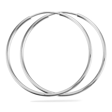 Kolczyki srebrne pr 925 kółka, koła C 36 mm