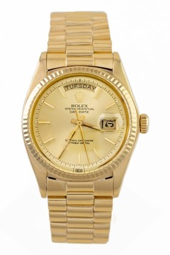 ROLEX DAY-DATE 36 YELLOW GOLD 18K PRESIDENT GOLD DIAL REF. 1803