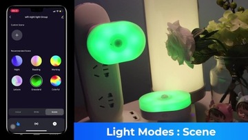 НОЧНИК Tuya SMART RGB С ДАТЧИКОМ ДВИЖЕНИЯ