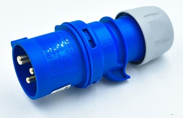 Вилка переносная 16А 3П 230В синяя IP44 SHARK