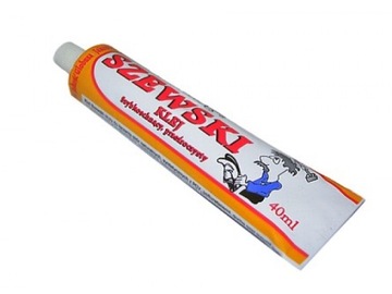 KLEJ SZEWSKI 40ml BUTÓW FILCU SKÓR SZKŁA przeźrocz