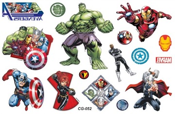 Tatuaże zmywalne dla dzieci AVENGERS CG052