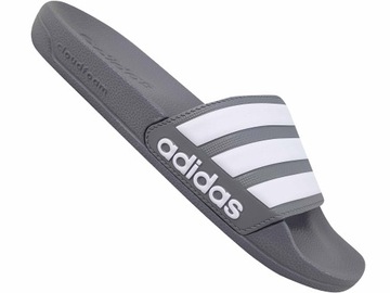 ADIDAS ADILETTE SHOWER KLAPKI PLAŻOWE BASEN SZARE