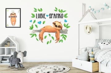 НАКЛЕЙКИ НА НАСТЕНУ ЛЕНЬЦЫ SLOTH 100x200см LE