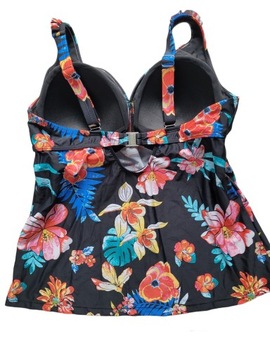 Nowy strój kostium kąpielowy 46,XXXL 3XL kwiaty komplet tankini BonPrix