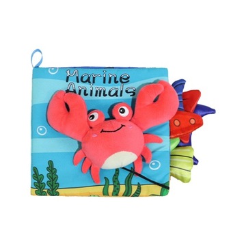 Crinkle Cloth Book Early Blue Red