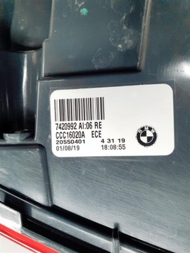 BMW 2 M2 F22 F23 F87 LCI FACELIFT PRAVÁ SVĚTLO ZADNÍ LED ORIG EVROPA !