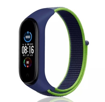 PASEK OPASKA BRANSOLETA DO MI BAND 3/4/5/6 |LIMONKA NYLON TKANINA