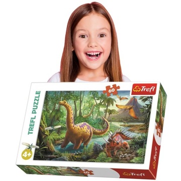Пазл Trefl 60 деталей Пазл «Путешествие динозавра»