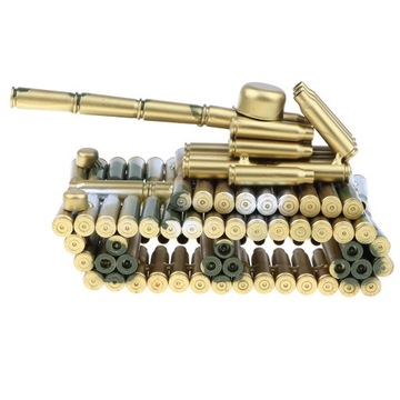 Retro Metal Tank Figurka Prezentacja Modelu