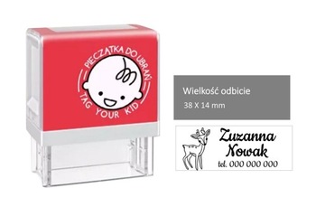 PIECZĄTKA DO ZNAKOWANIA ODZIEŻY ubrań szkoła