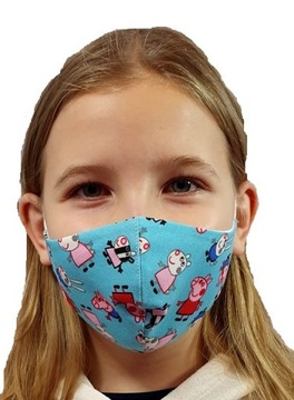 Maseczka dla dziecka Świnka Peppa. Profilowana