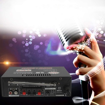 HIFI СТЕРЕОУСИЛИТЕЛЬ УСИЛИТЕЛЬ BLUETOOTH FM-РАДИО КАРАОКЕ ДИНАМИК МАЛЕНЬКИЙ