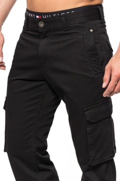 BOJÓWKI MĘSKIE STANLEY JEANS CZARNE - 88cm/L32