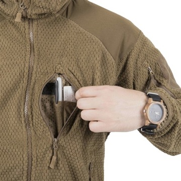 Флисовая толстовка Helikon Alpha Hoodie, черный L