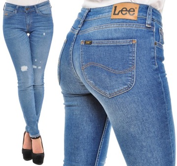 LEE spodnie SKINNY blue jeans SCARLETT _ W25 L31