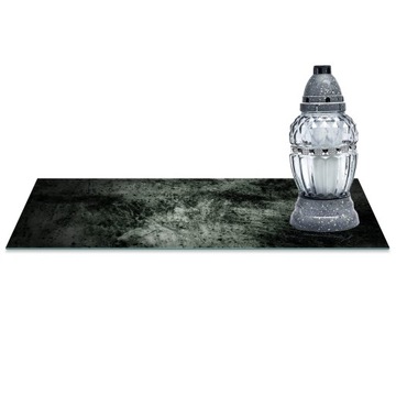 SZKLANA PODSTAWKA POD ZNICZE 60x20cm Beton 32c