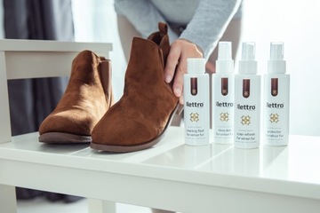 Гидроизоляционное средство для обуви из замши и нубука.