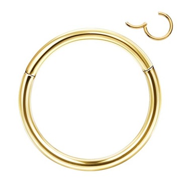 Tytanowy złoty segment ring clicker 1,2/8