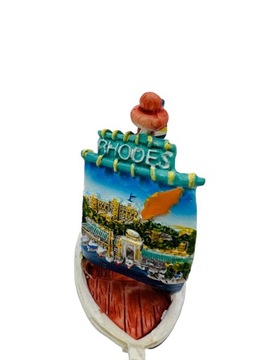 Figurka grecka Łódka Rodos Rhodos Grecja Rhodes