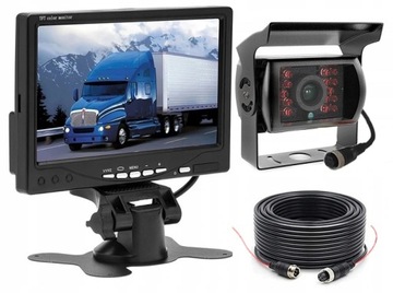 MONITOR 7 KAMERA BUS 18 IR 10m 12/24V OPTYKA SONY