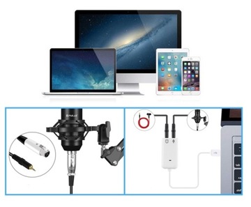 USB PULUZ КОНДЕНСАТОР ИГРОВОЙ СТУДИЙНЫЙ МИКРОФОН