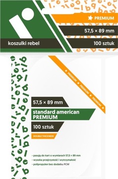 Koszulki na karty Standard American Premium