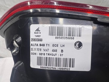 ALFA ROMEO STELVIO ФОНАРЬ ЗАДНИЙ ЛЕВЫЙ 505358080