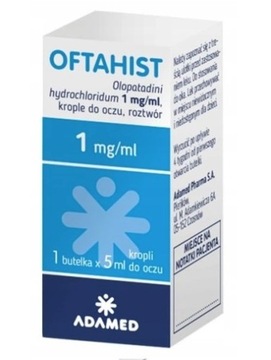 Oftahist krople do oczu alergia roztwór 5ml ADAMED