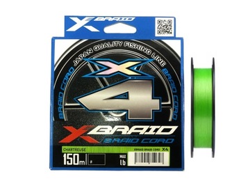 PLECIONKA YGK X-Braid Braid Cord X4 150m #0.8/0.148mm 14lb/6.3kg JAPAN