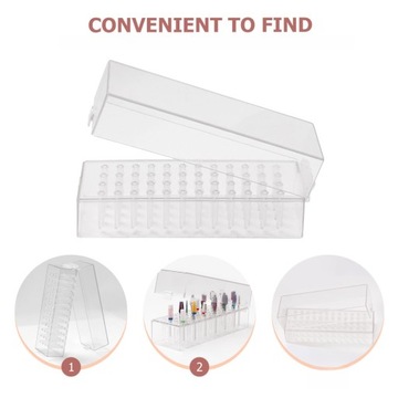 ЯЩИК ДЛЯ ХРАНЕНИЯ ШЛИФОВАЛЬНОЙ ГОЛОВКИ МАТЕРИАЛОВ ДЛЯ УКРАШЕНИЯ НОГТЕЙ