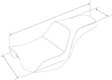 Сиденье водителя и пассажира TCMT для Harley-Davidson Dyna 2006-2017