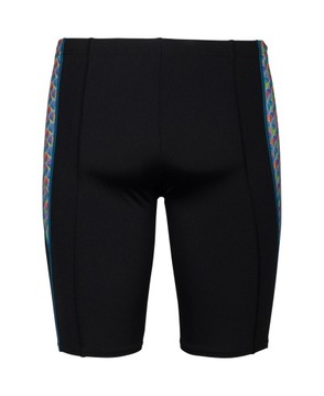 Spodenki treningowe Arena STARFISH SWIM JAMMER BLACK-WHITE MULTI 100