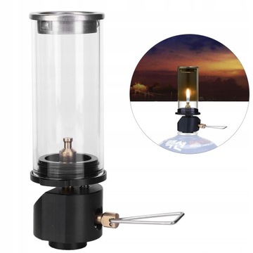 LAMPA GAZOWA DO KEMPINGOWA KARTUSZ CZARNA