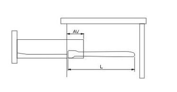 Prowadnica do szuflad rolkowa L- 300 biała