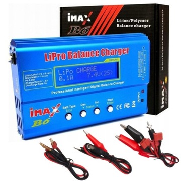 IMAX B6 AC Ładowarka Akumulatorów LiPo Mikroprocesor 230V 6A 80W z POLSKi