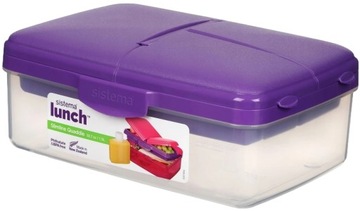 Sistema Lunch Slimline Quaddie 1,5l pojemny Fiolet