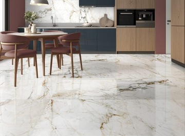 ПЛИТКА 120x120 CALACATTA GOLD GLOSS GOLD