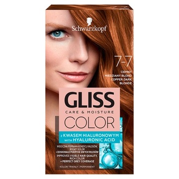 Gliss Color Care & Moisture farba do włosów 7-7 Ciemny Miedziany B P1