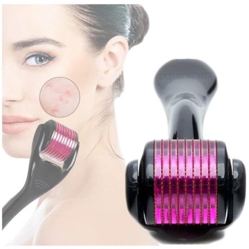 Derma Roller do twarzy do mezoterapii mikroigłowej igłowa rolka dermaroller