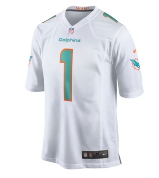 Футболка из ДЖЕРСИ НФЛ TUA TAGOVAILOA 1 MIAMI DOLPHINS, размер S