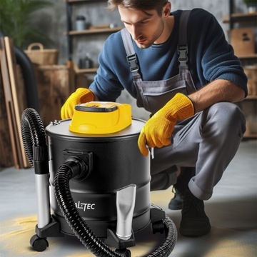 ПЫЛЕСОС ДЛЯ КАМИНА ЗОПЕЛ ПЕЧИ САЖИ ПРОМЫШЛЕННЫЙ ТЕРМОСТОЙКИЙ 18Л 1800ВТ