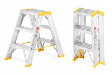 Лестница алюминиевая двухсторонняя FORTE 2x3 2,64 м