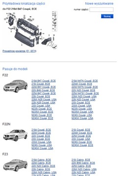 BMW F22 F23 VOLANT VSTUPU VZDUCHU VSTUP HORNÍ PAS RÁMEČEK CHLADIČ